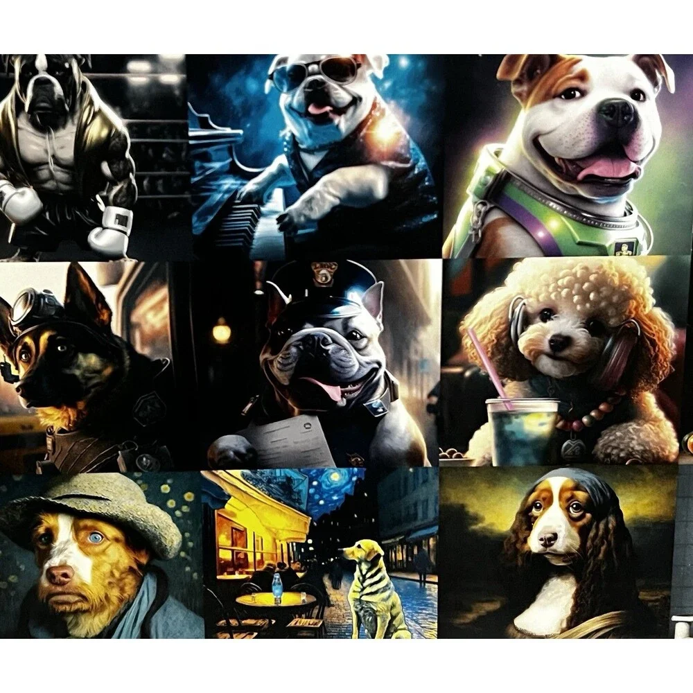 Think2Master Funny Dogs 1000 Piece Jigsaw Puzzle Complete Dog Lover Puzzle